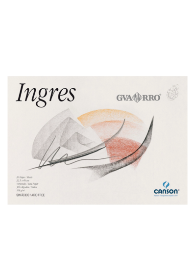 Block Dibujo Canson Guarro Ingres 108gr 32,5x46cm 20 Hojas C200400725