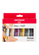 Acrílico Amsterdam Set 6 Colores 20ml Retrato