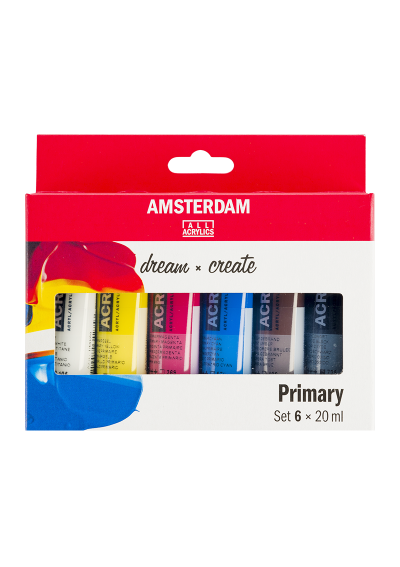Acrílico Amsterdam Set 6 Colores 20ml Primarios 17820500