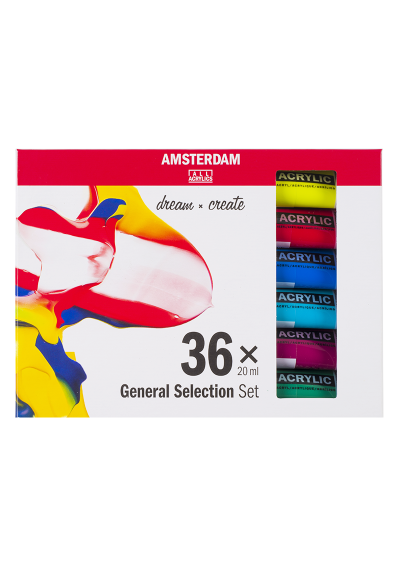 Acrílico Amsterdam Set 36 Colores 20ml Selección General 17820437
