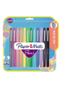 Marcadores Paper Mate Flair Tropical Vacation Punta Media Set 12 Colores 1928605