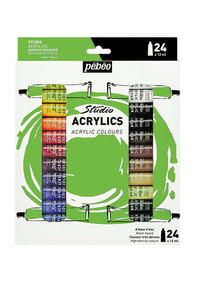 Acrílico Pebeo Studio Set 24 Colores 12ml 668720