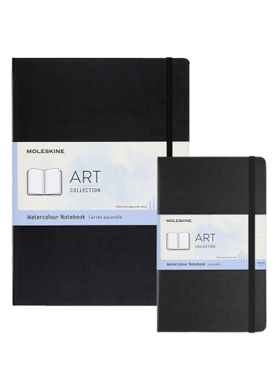 Libreta para Acuarela Moleskine Negro 200gr Tapa Dura