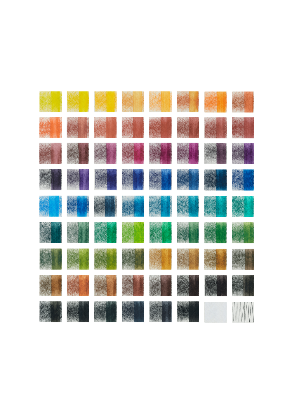 Lápices de Tinta Solubles al Agua Derwent Inktense Set 72 Colores 2301843