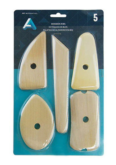 Costillas de Madera para Cerámica Art Alternatives Set 5 Unidades AA17356