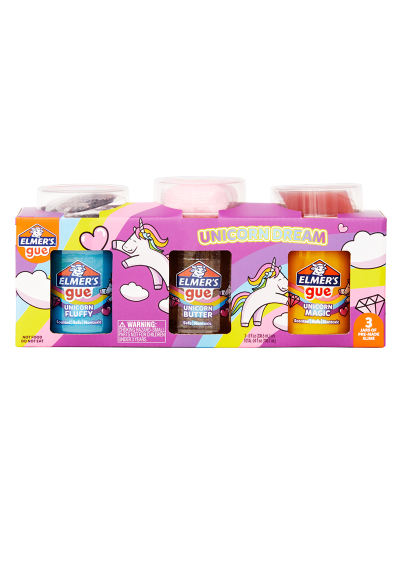 Kit Slime Elmer's Gue Unicorn Dreams 3 Unidades 2194457