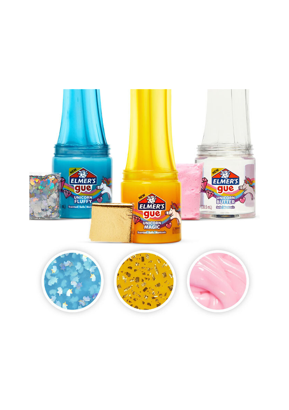 Buy Elmer's Gue Premade Slime Unicorn Dream Slime Kit Pack of 3