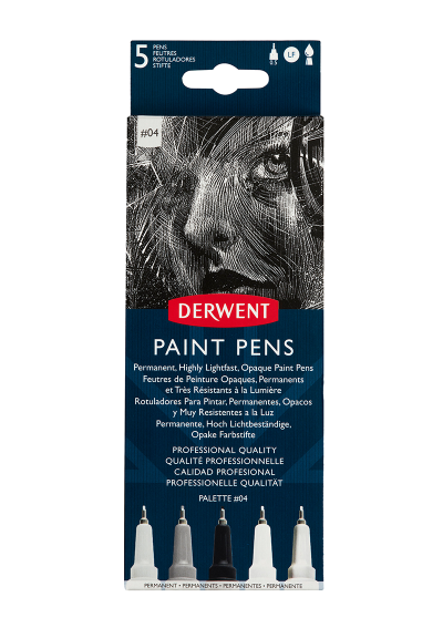 Marcadores de Pintura Derwent Paint Pens N°4 Set 5 Colores 2305521