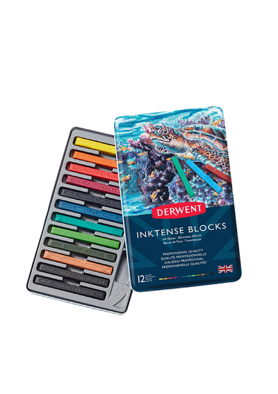 Barras de Tinta Solubles al Agua Derwent Inktense Set 12 2300442