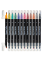 Marcadores Caligrafía Speedball Elegant Writer Doble Punta Set 12 Colores SP2820