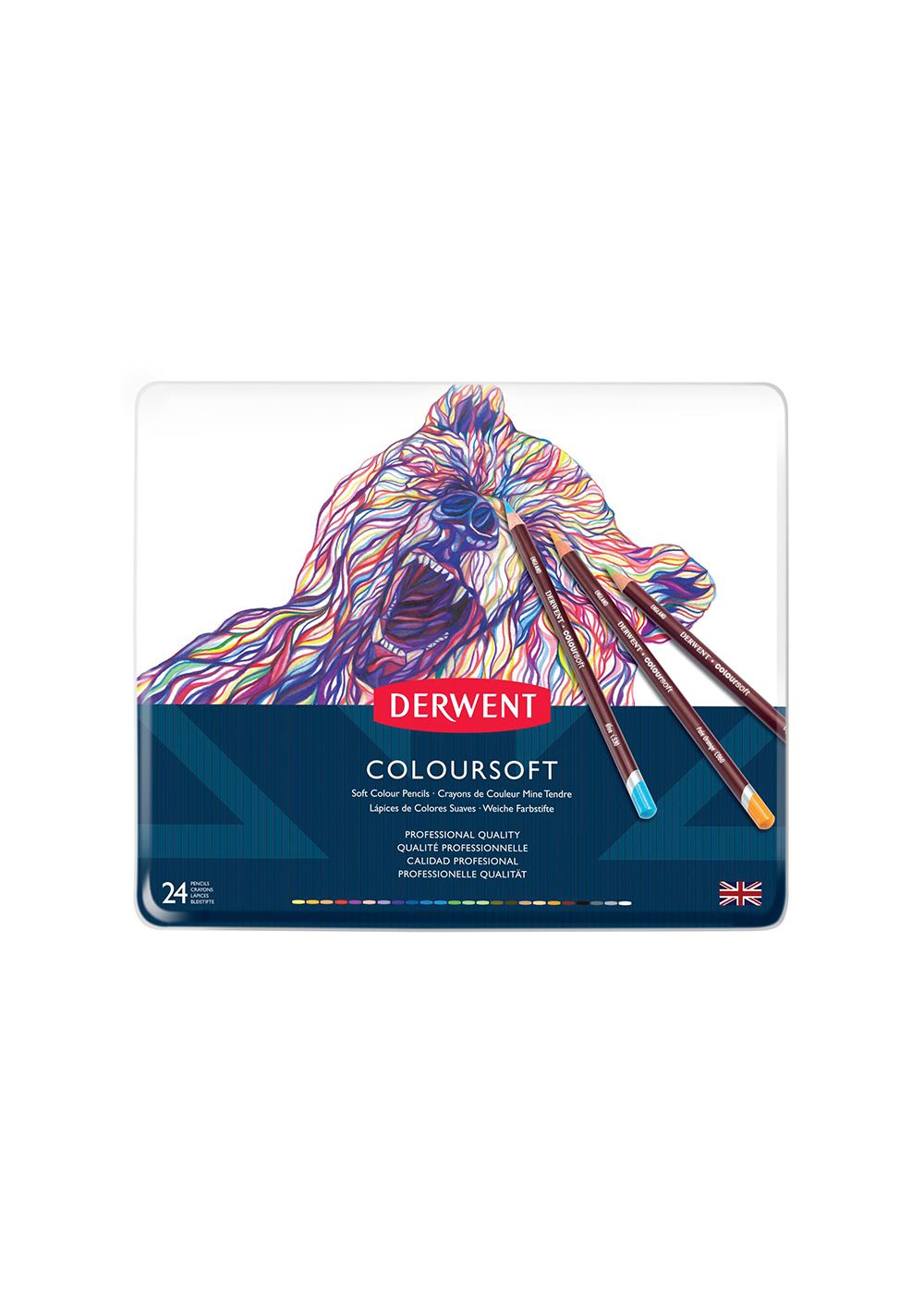 Lápices de Colores Derwent Coloursoft Set 24 0701027