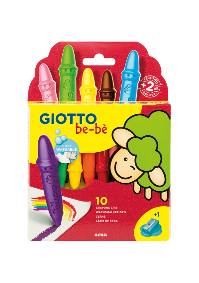 Crayones de Cera Giotto be-be 10 Colores 8000825018596