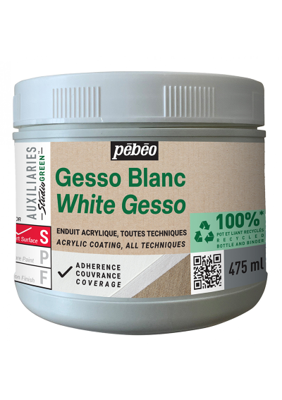 Gesso Pebeo Studio Green 475ml Blanco 818605