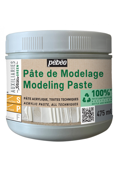 Pasta de Modelar Pebeo Studio Green 475ml Blanco 818665