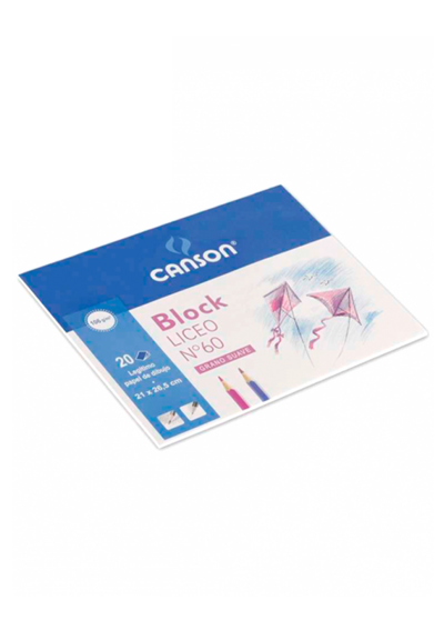 Block Dibujo Liceo Canson 21x26,5cm 106gr 20 Hojas 200005597