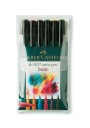 Marcadores Pitt Artist Pen Faber Castell Set 6 Basico FC167103