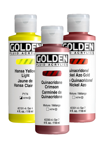 Acrílico Golden Fluido 4oz Colores Descontinuados