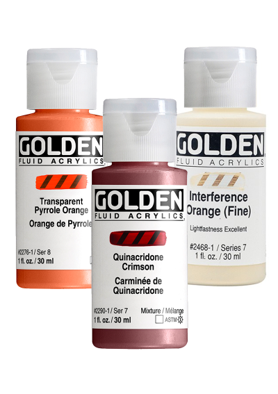 Acrílico Golden Fluido 1oz Colores Descontinuados