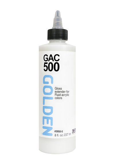 Medium Golden GAC-500 Extensor Brillante para Acrílicos Fluidos