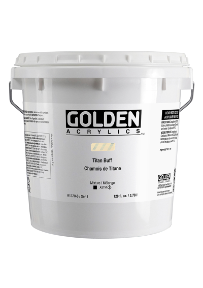 Acrílico Golden Heavy Body 128oz Titan Buff 0001370-8