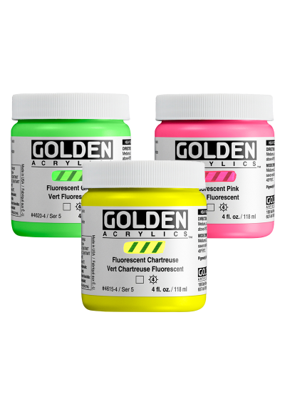 Acrílico Golden Heavy Body Fluorescente 4oz