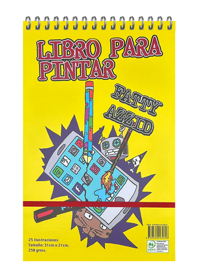 Libro para Colorear Fatty Azid LIBROFATTY