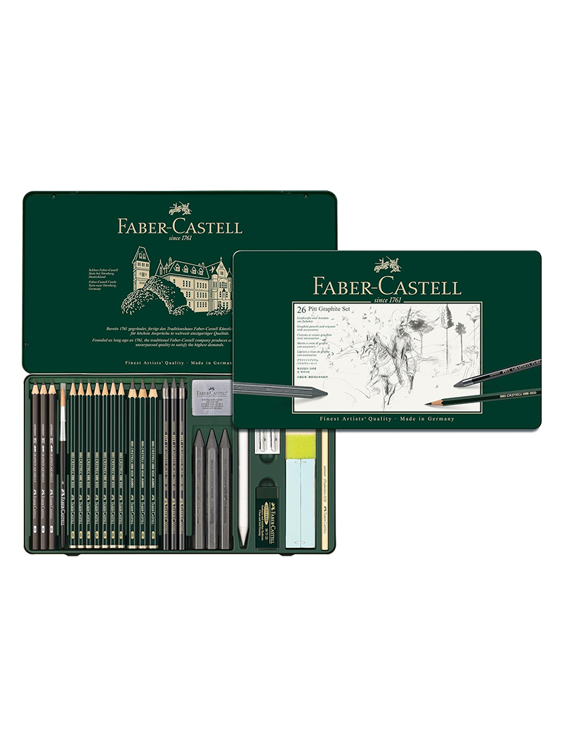 Caja Grafito Faber Castell 26 Piezas FC112974