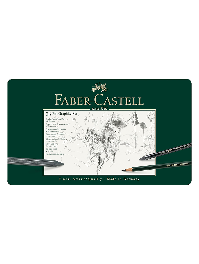 Caja Grafito Faber Castell 26 Piezas FC112974