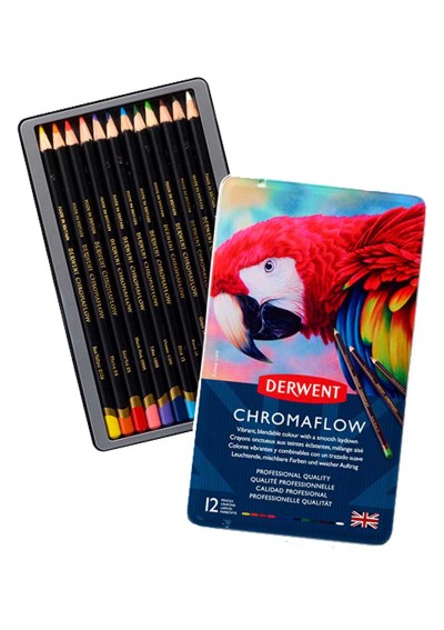 Lápices de Colores Derwent Chromaflow Set 12 2305856