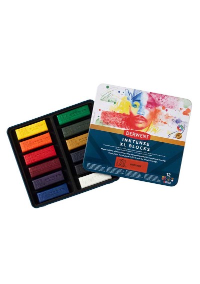 Barras de Tinta Solubles al Agua Derwent XL Inktense Set 12 Colores 2306162