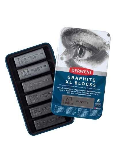 Barras de Grafito Derwent XL Set 6 Tonos 2306195