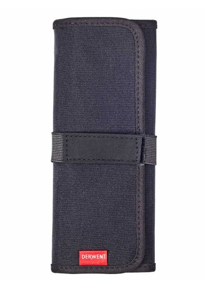 Estuche Enrollable Derwent Negro 24 Lápices + Accesorios 2306206