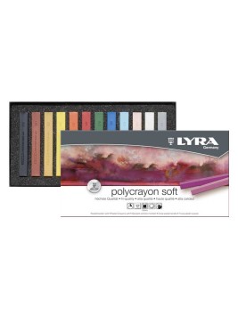Pastel Suave Acuarelable Lyra 12 Colores L5651120