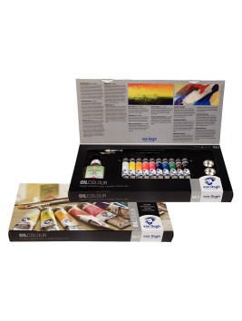 Óleo Van Gogh Set Avanzado 10 Colores 20ml + Accesorios 02820415