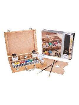 Óleo Van Gogh Caja Madera 10 Colores 40ml + Accesorios 2840510