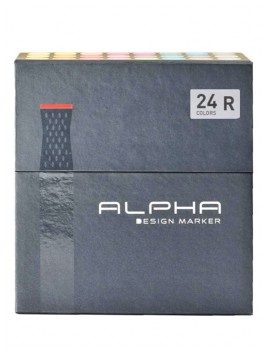 Marcadores Alpha Design Set R 24 Colores ADM-R24C