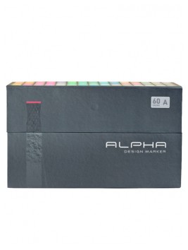 Marcadores Alpha Design Set A 60 Colores ADM-60CA