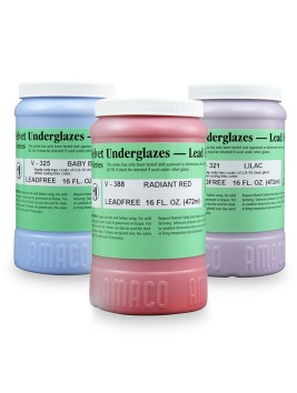 Engobes para Cerámica Velvet Underglaze Amaco 16oz