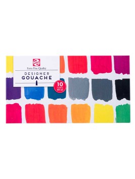 Gouache Extra Fina Talens Set 10 Colores 20ml 08820410
