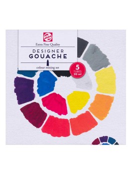 Gouache Extra Fina Talens Set 5 Colores 20ml 08820415