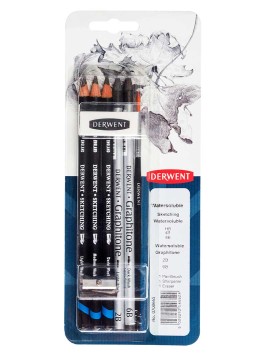 Set Lápices Grafito Acuarelables Derwent 8 Piezas 0700665