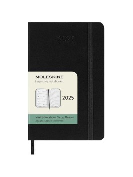 Agenda Moleskine 2025 Vista Semanal + Notas Bolsillo 9 x 14 cm 8056999270346