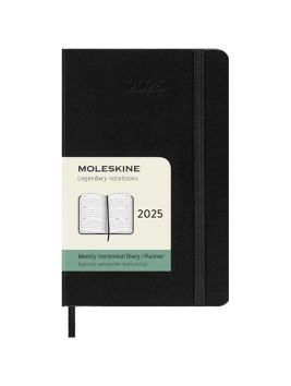 Agenda 2025 Moleskine Vista Semanal Horizontal Bolsillo 9 x 14 cm 8056999270476