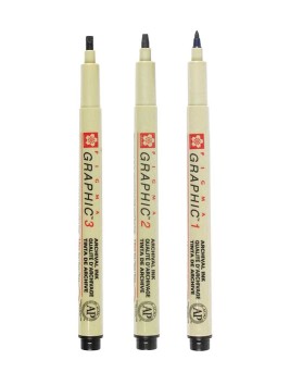 Marcador Sakura Pigma Graphic Negro