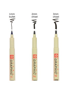Marcador Sakura Pigma Graphic Negro