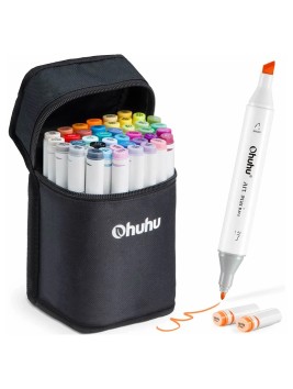 Marcadores al Alcohol Ohuhu Oahu Set 40 Colores + 1 Blender Y30-80401-81