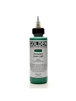 Acrílico Golden Fluido Mate Permanent Green Light 4oz 0002750-4