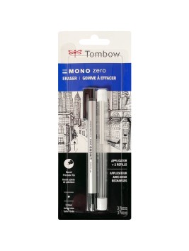 Pack Porta Goma Mono Zero Tombow 2,3mm Redonda + Recarga 57315