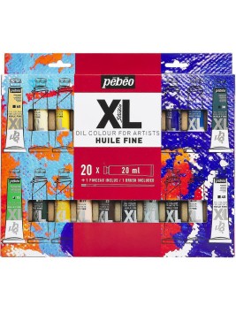 Oleo Pebeo Studio XL Set 20 Colores 20ml + Pincel 920226