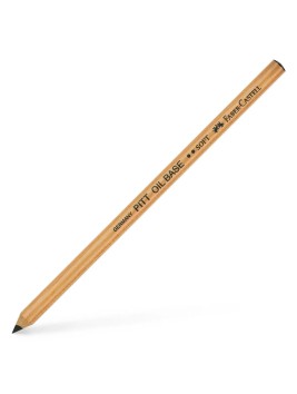 Lápiz Pitt Oil Base Negro Suave Faber Castell